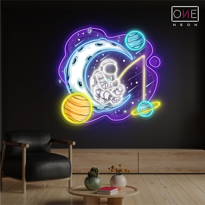 Cosmic Dreamer Artwork Led Neon Sign