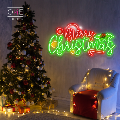 Merry Christmas Artwork Led Neon Sign