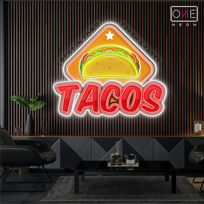 Tacos Artwork Led Neon Sign