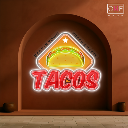 Tacos Artwork Led Neon Sign