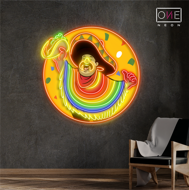 Taco Hombre Artwork Led Neon Sign