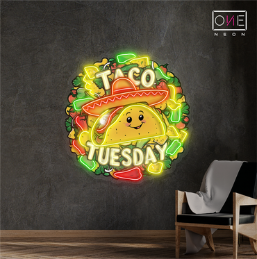 Tacos Tuesday Artwork Led Neon Sign