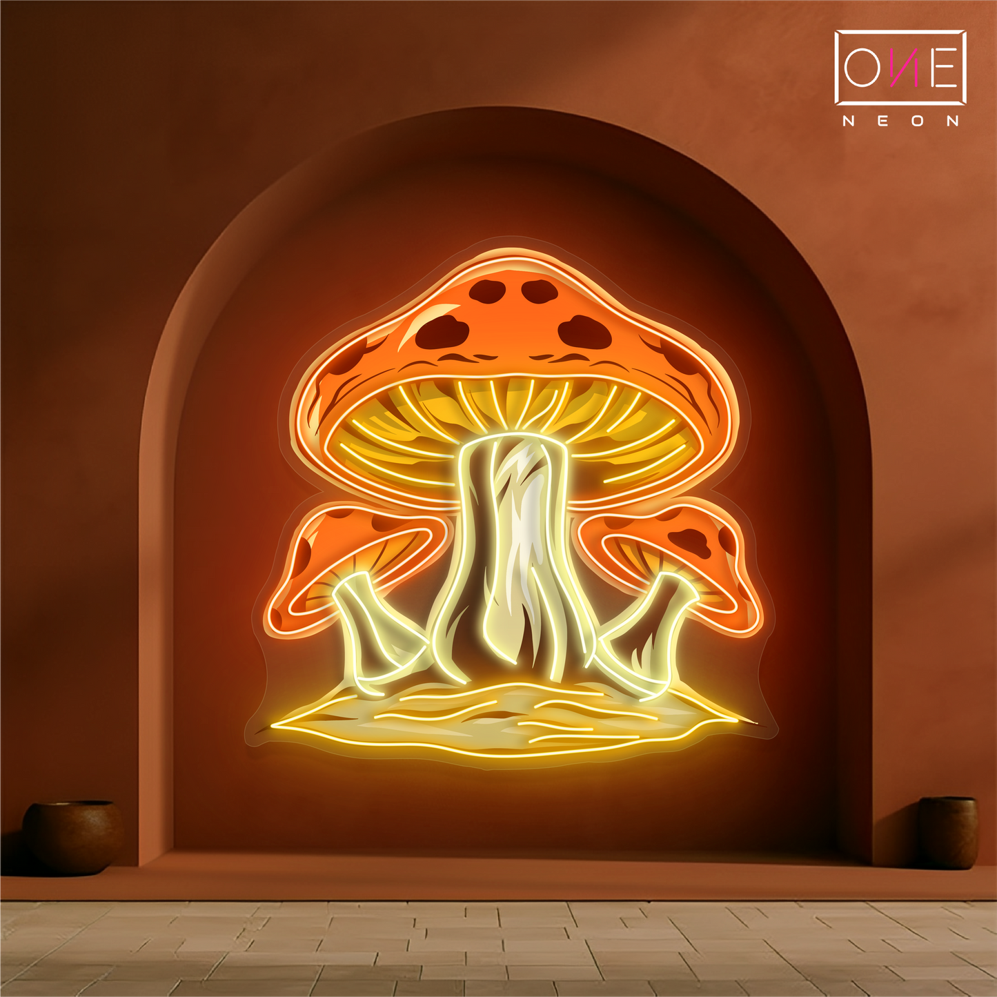 Magic Mushrooms Artwork Led Neon Sign