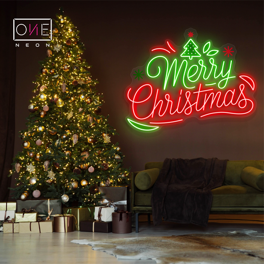 Merry Christmas Artwork Led Neon Sign