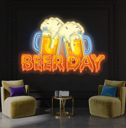 Beer Day Artwork Led Neon Sign