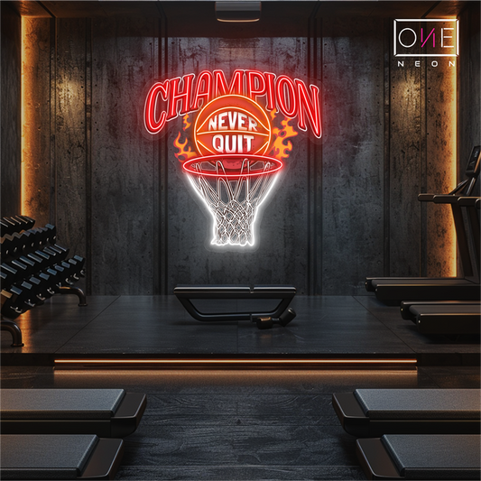 Basketball Champion Artwork Led Neon Sign