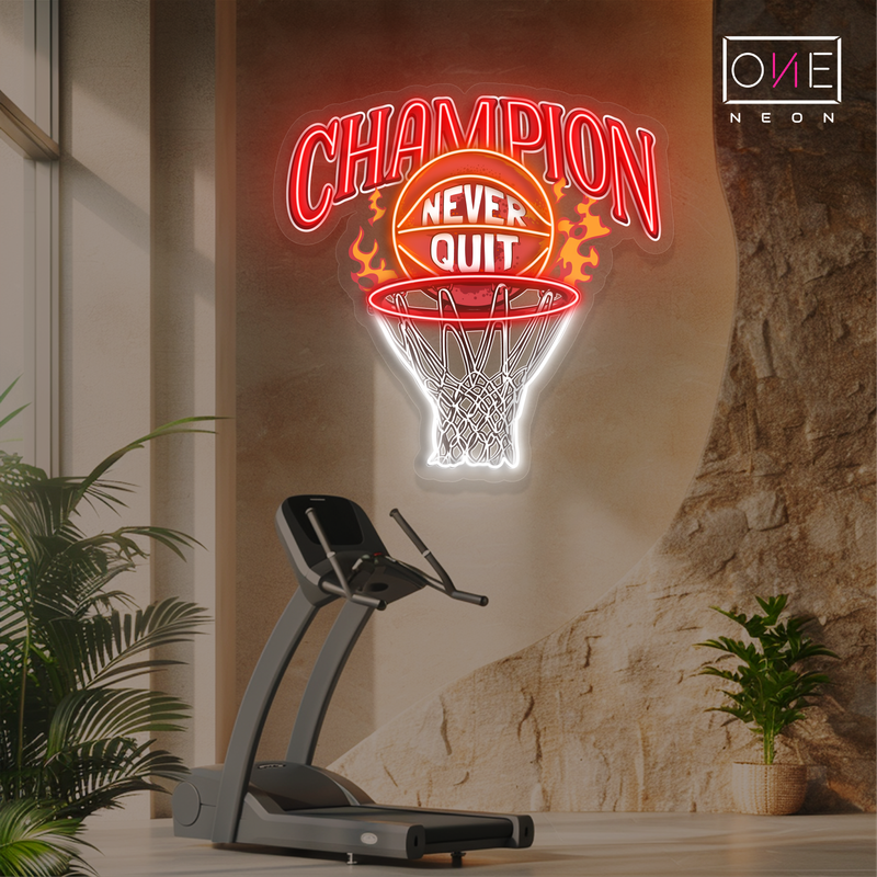 Basketball Champion Artwork Led Neon Sign