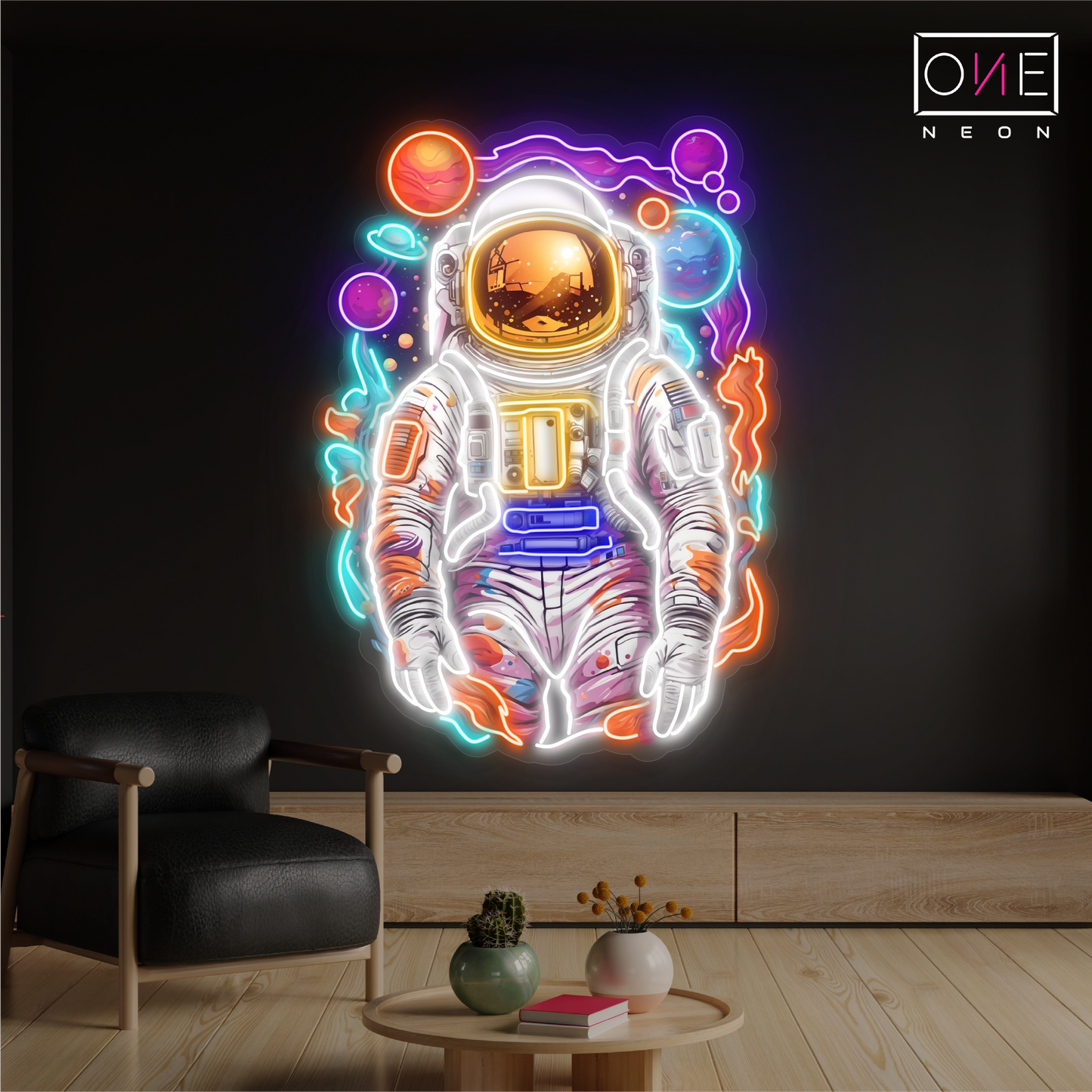 Astronaut Odyssey Artwork Led Neon Sign