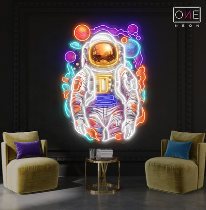 Astronaut Odyssey Artwork Led Neon Sign