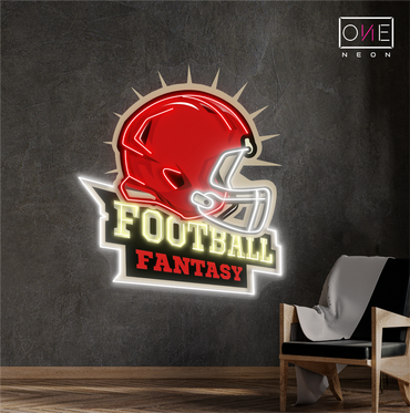 Football Fantasy Artwork Led Neon Sign