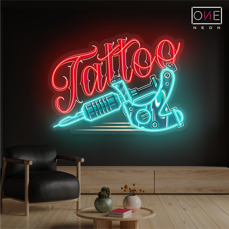 Tattoo Machine Artwork Led Neon Sign