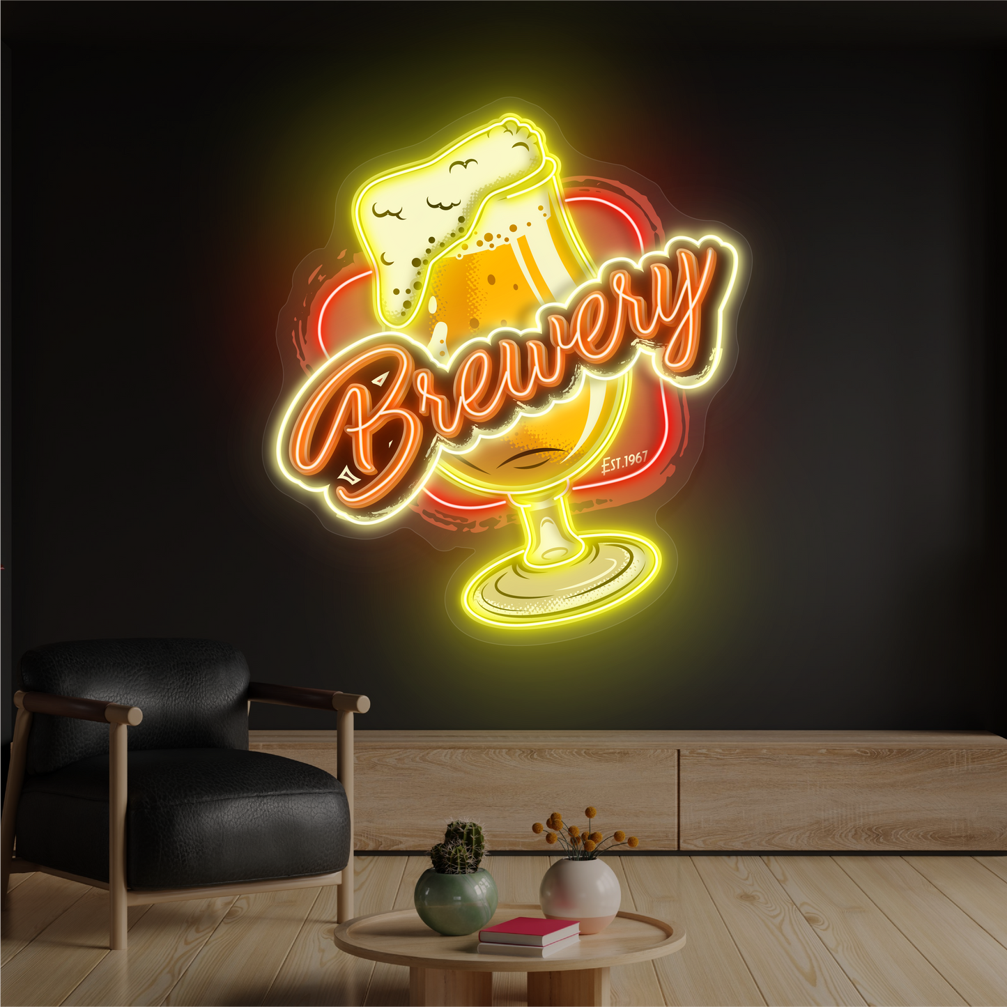 Brewery Beer Artwork Led Neon Sign