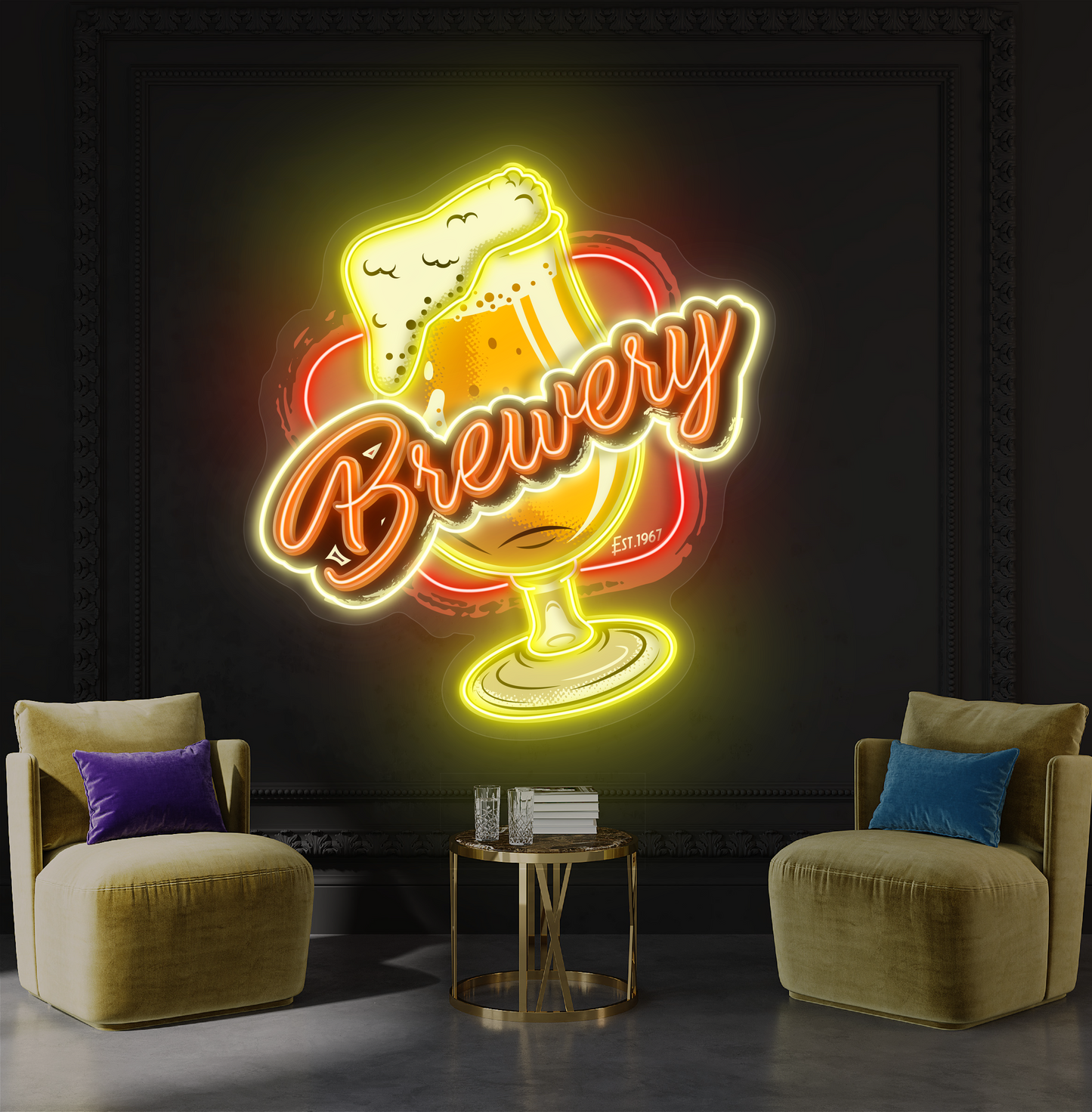 Brewery Beer Artwork Led Neon Sign