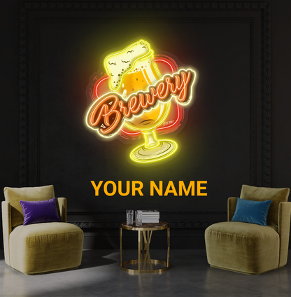 Brewery Beer Artwork Led Neon Sign