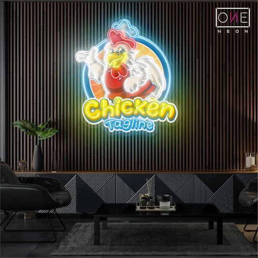 Chef Chick's Delight Artwork Led Neon Sign