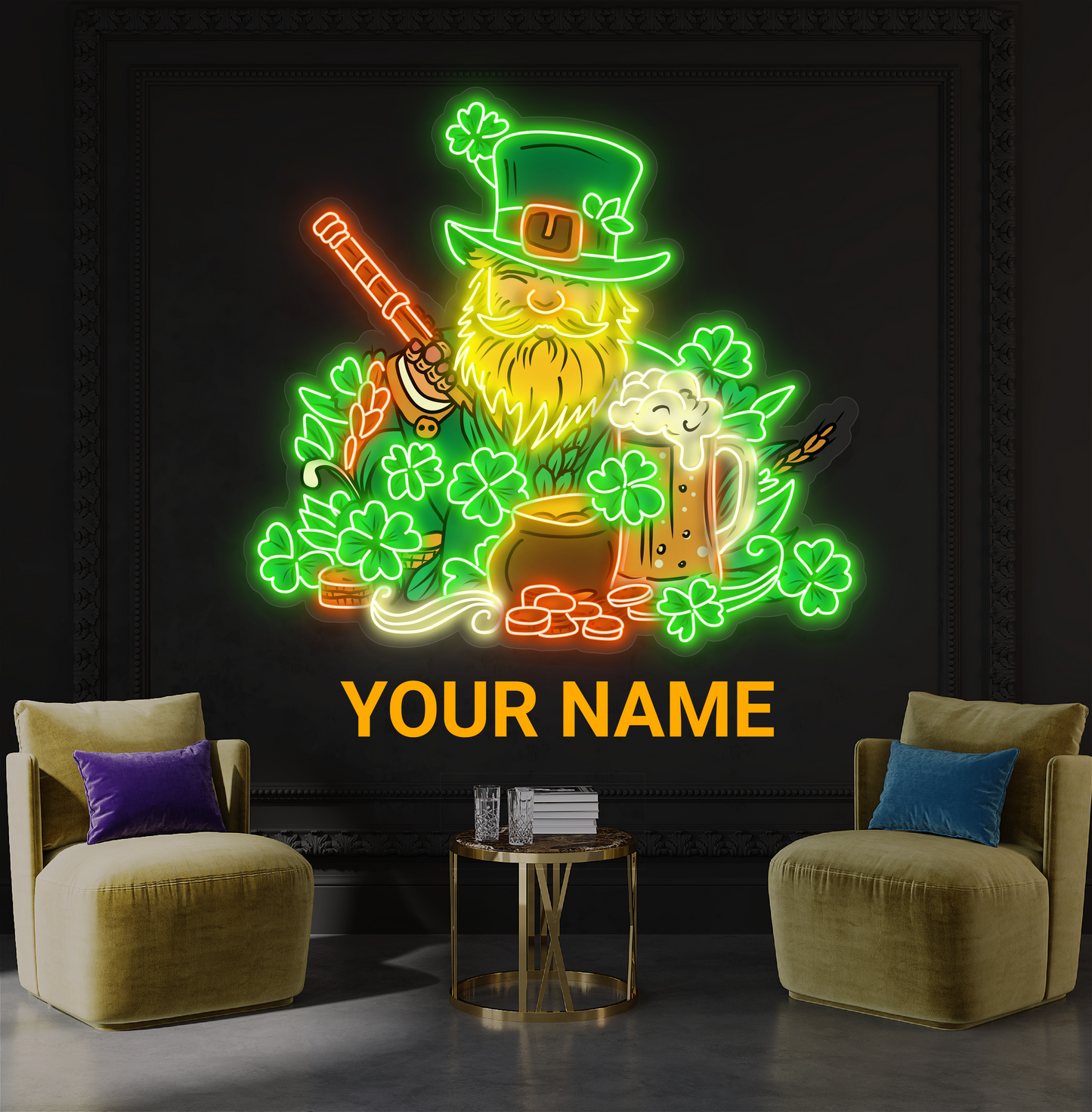 Lucky Brew Artwork Led Neon Sign