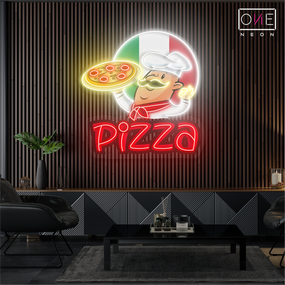 Chef’s Special Pizza Artwork Led Neon Sign