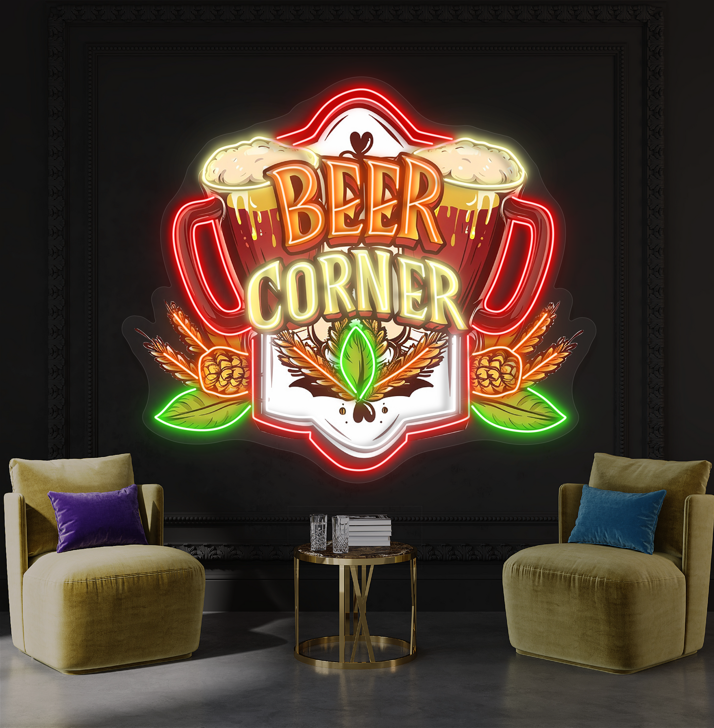 Beer Corner Artwork Led Neon Sign