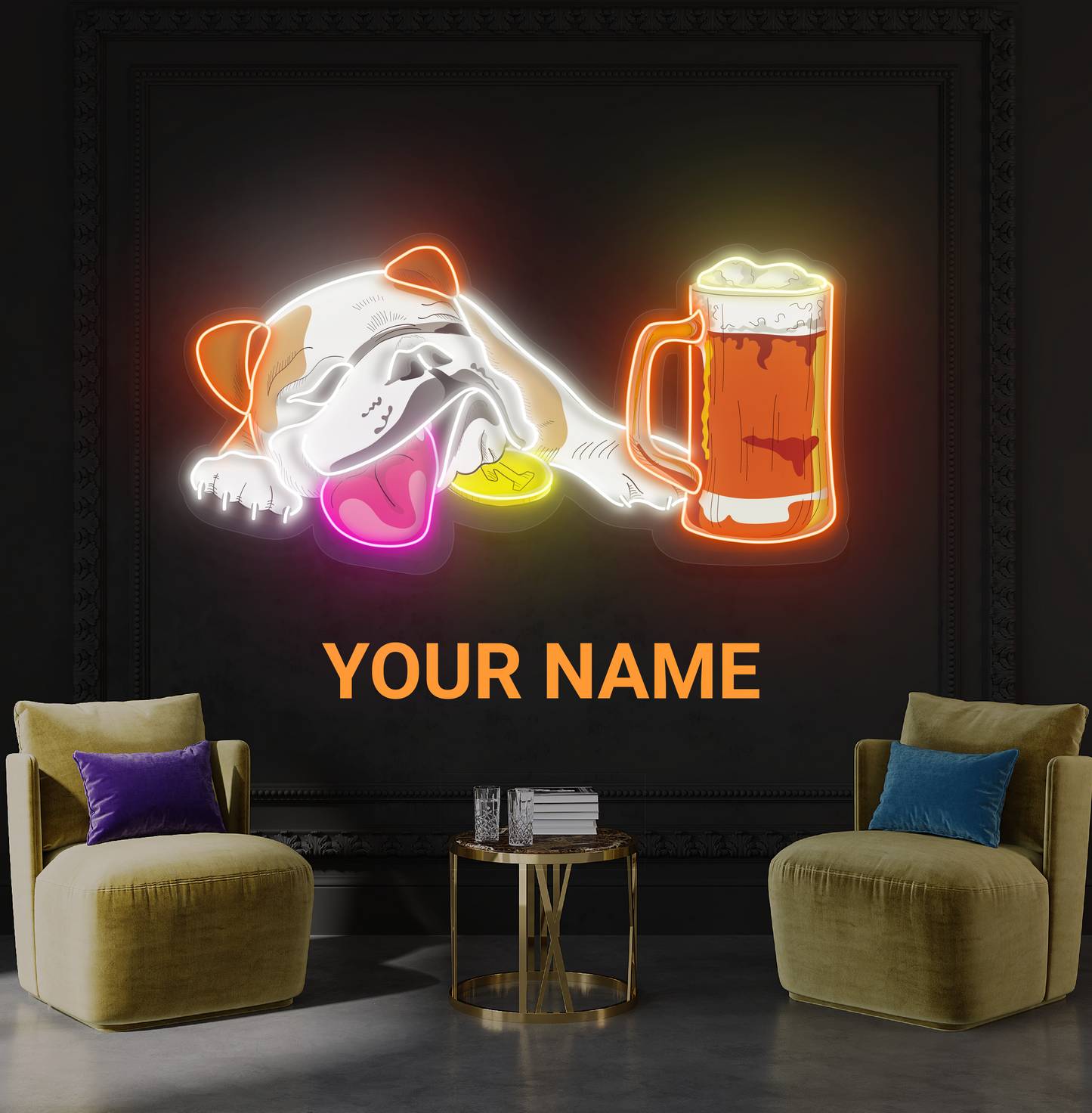 Puppy Brew Artwork Led Neon Sign