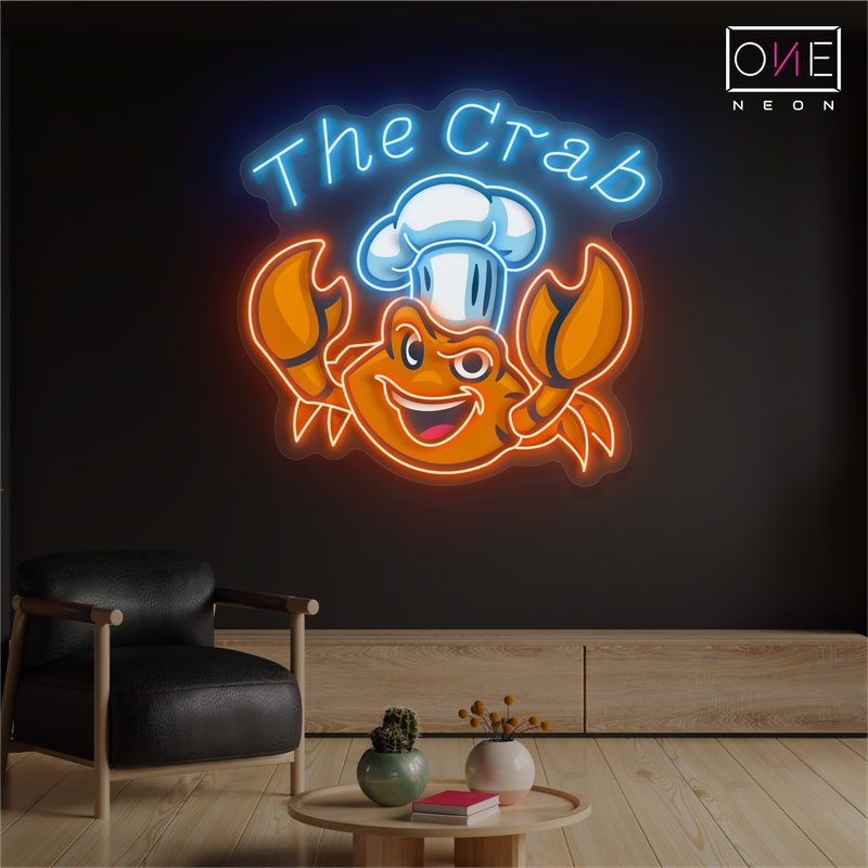 Crab Kitchen Artwork Led Neon Sign