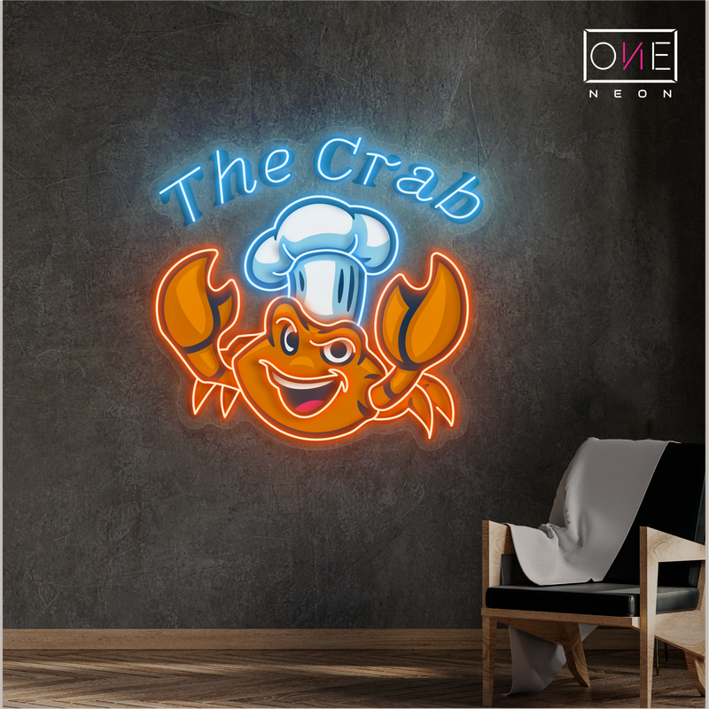 Crab Kitchen Artwork Led Neon Sign