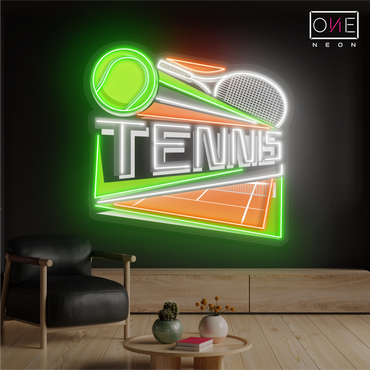 Court Side Tennis Artwork Led Neon Sign