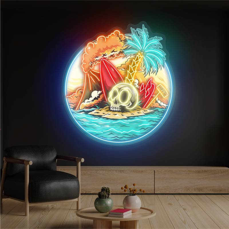 Island of Mysteries Artwork Led Neon Sign