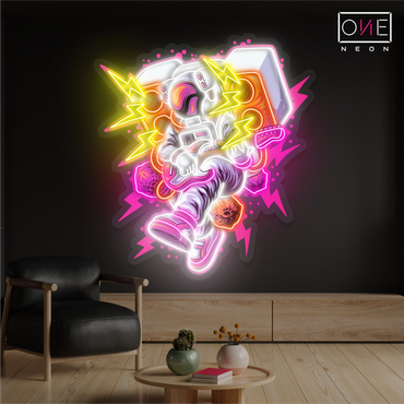 Astronaut Music Artwork Led Neon Sign