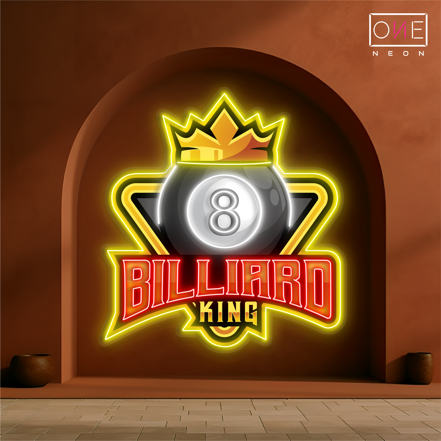 8 Billiard King Artwork Led Neon Sign