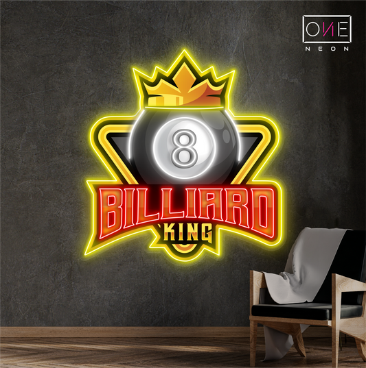 8 Billiard King Artwork Led Neon Sign