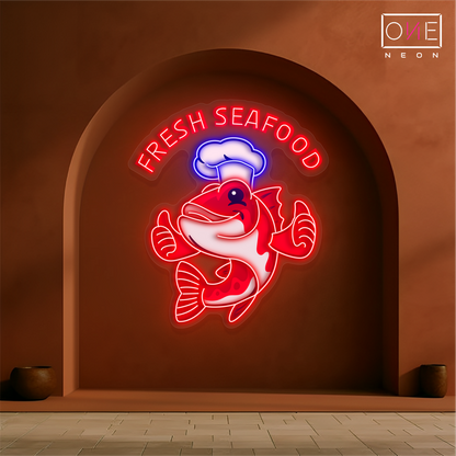 Fresh Seafood Artwork Led Neon Sign