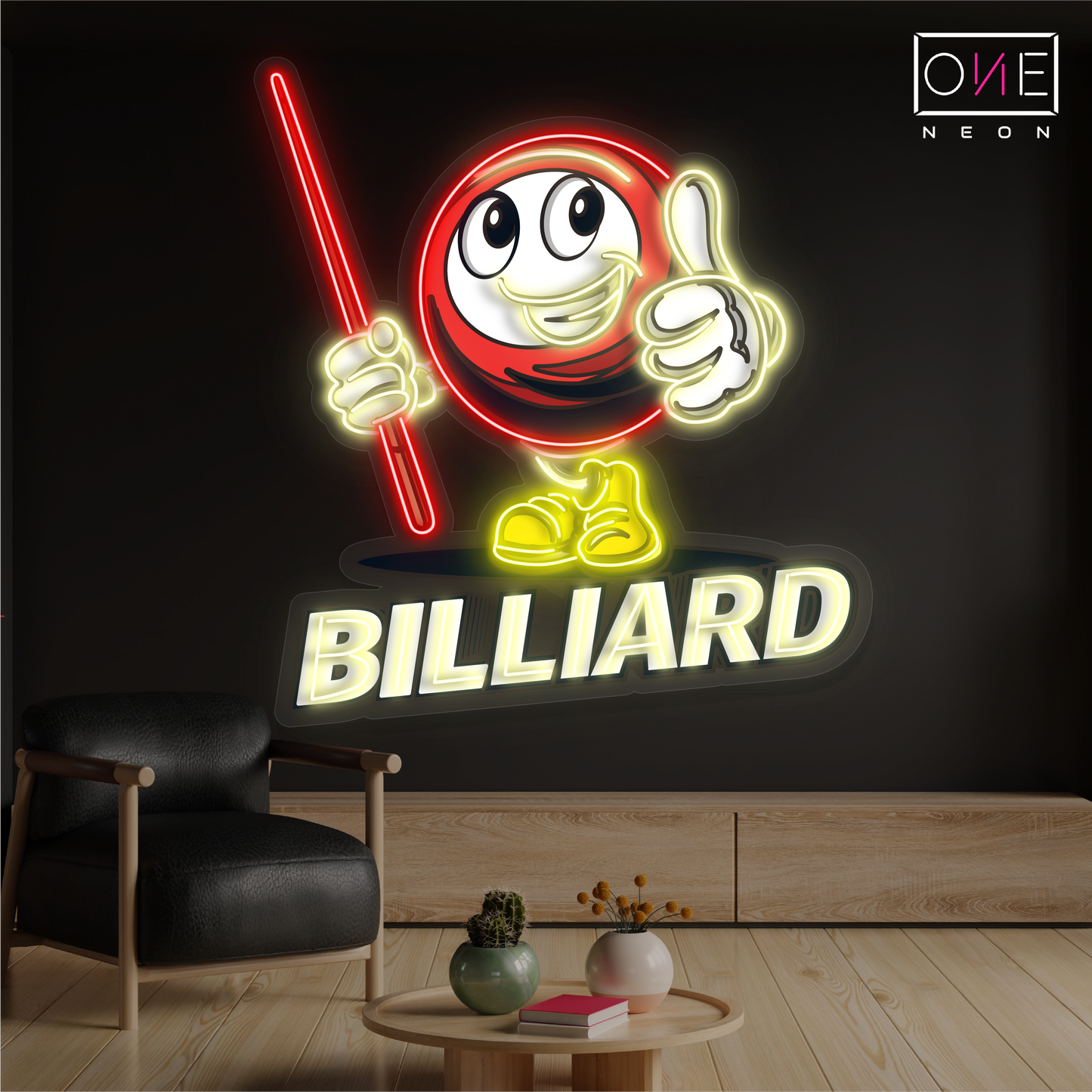 Billiard Buddy Artwork Led Neon Sign