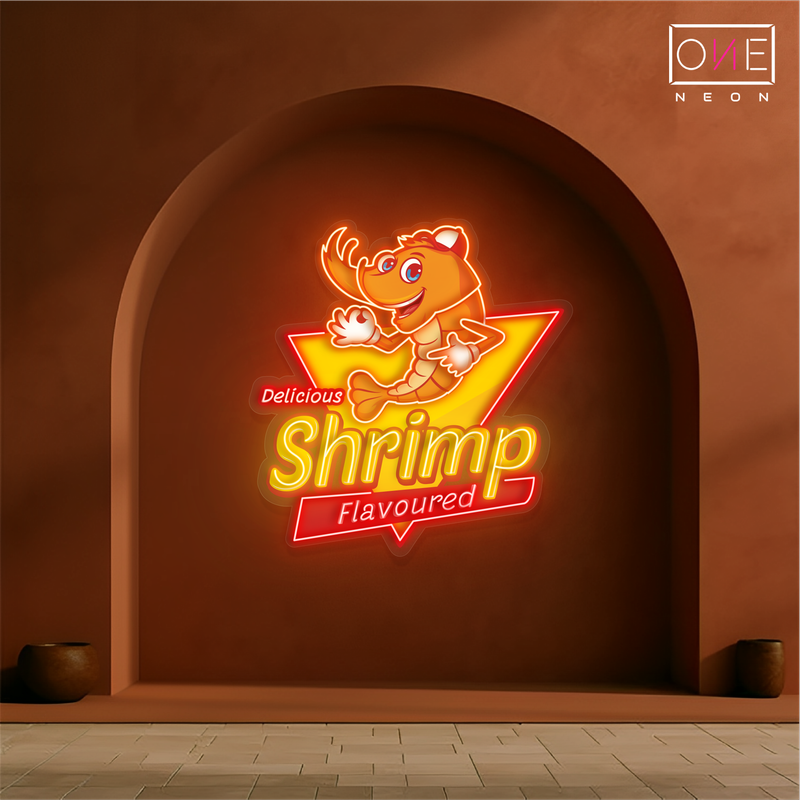 Delicious Shrimp Flavoured Artwork Led Neon Sign