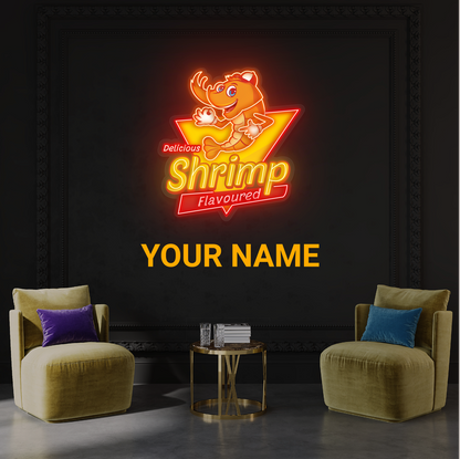 Delicious Shrimp Flavoured Artwork Led Neon Sign