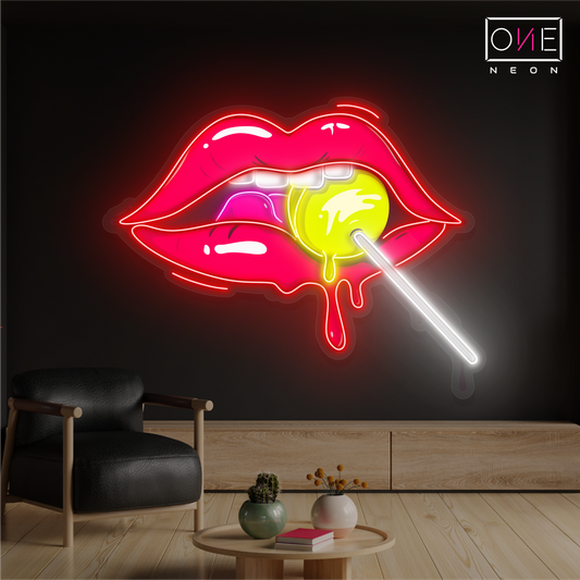 Sweet Temptation Artwork Led Neon Sign