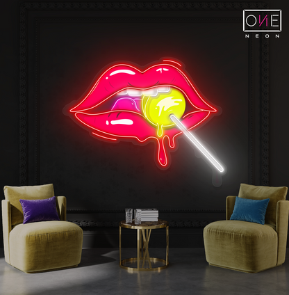 Sweet Temptation Artwork Led Neon Sign