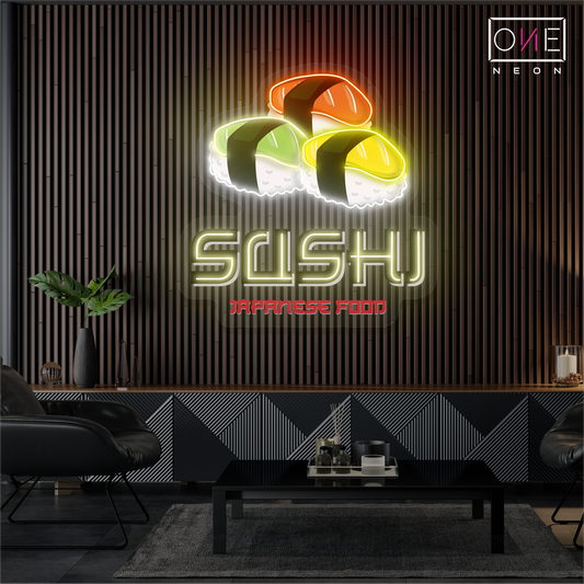 Sushi Japanese Food Artwork Led Neon Sign