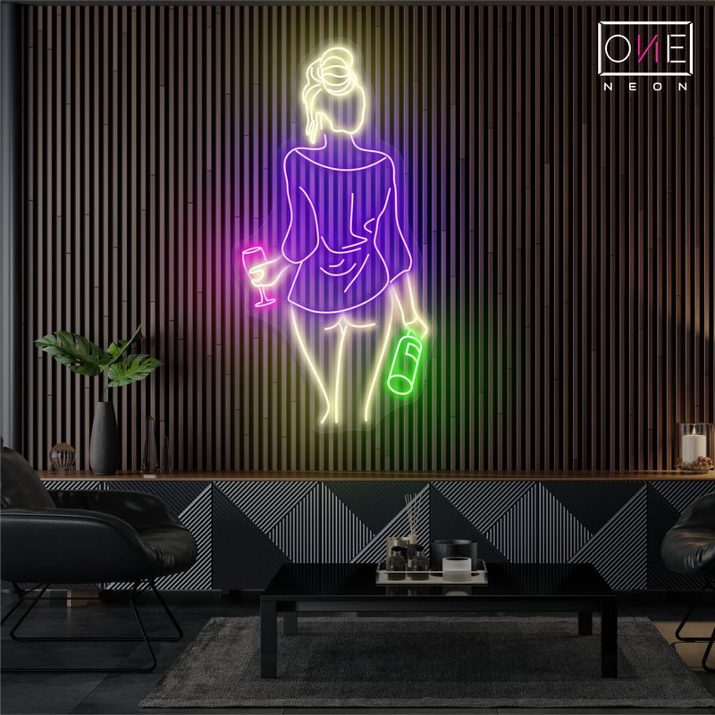 Elegant Night Out Artwork Led Neon Sign