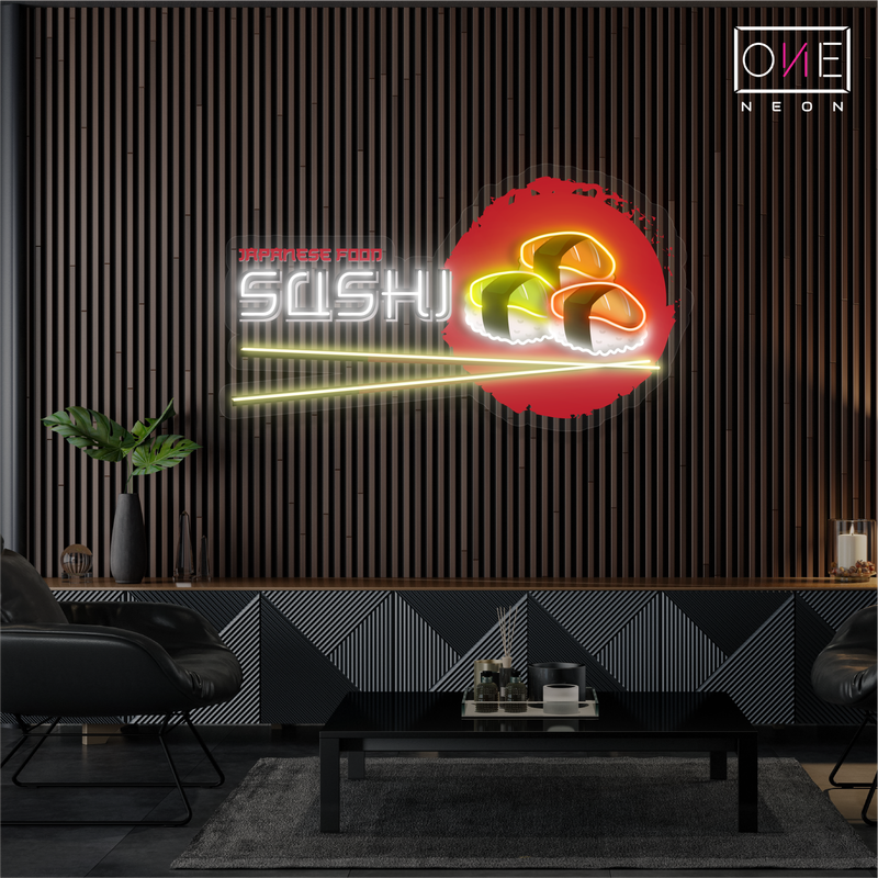 Japanese Food Sushi Artwork Led Neon Sign