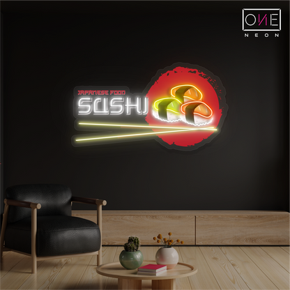 Japanese Food Sushi Artwork Led Neon Sign