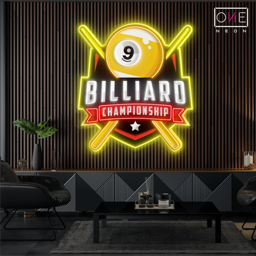 9 Ball Championship Artwork Led Neon Sign