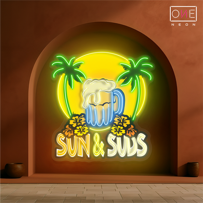 Sun & Suds Artwork Led Neon Sign