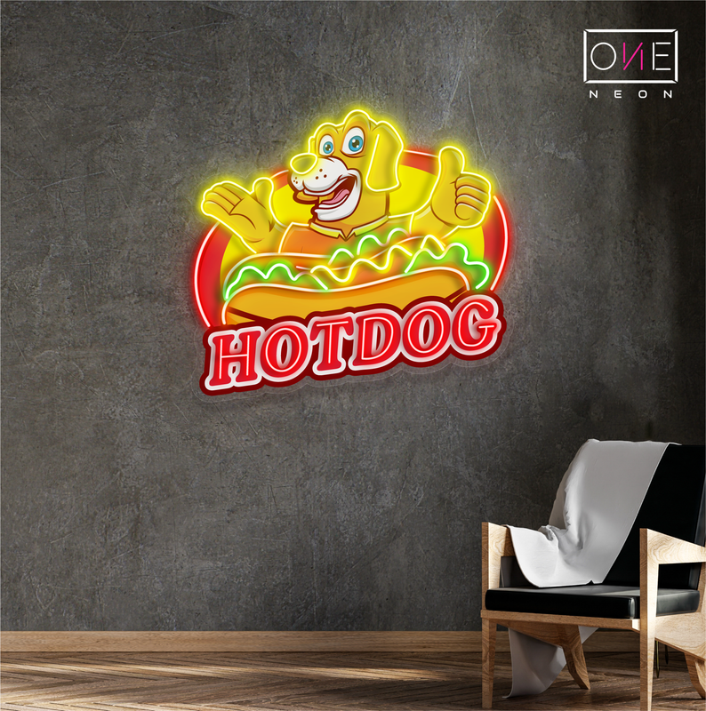 Hot Dog Artwork Led Neon Sign