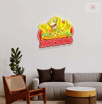 Hot Dog Artwork Led Neon Sign