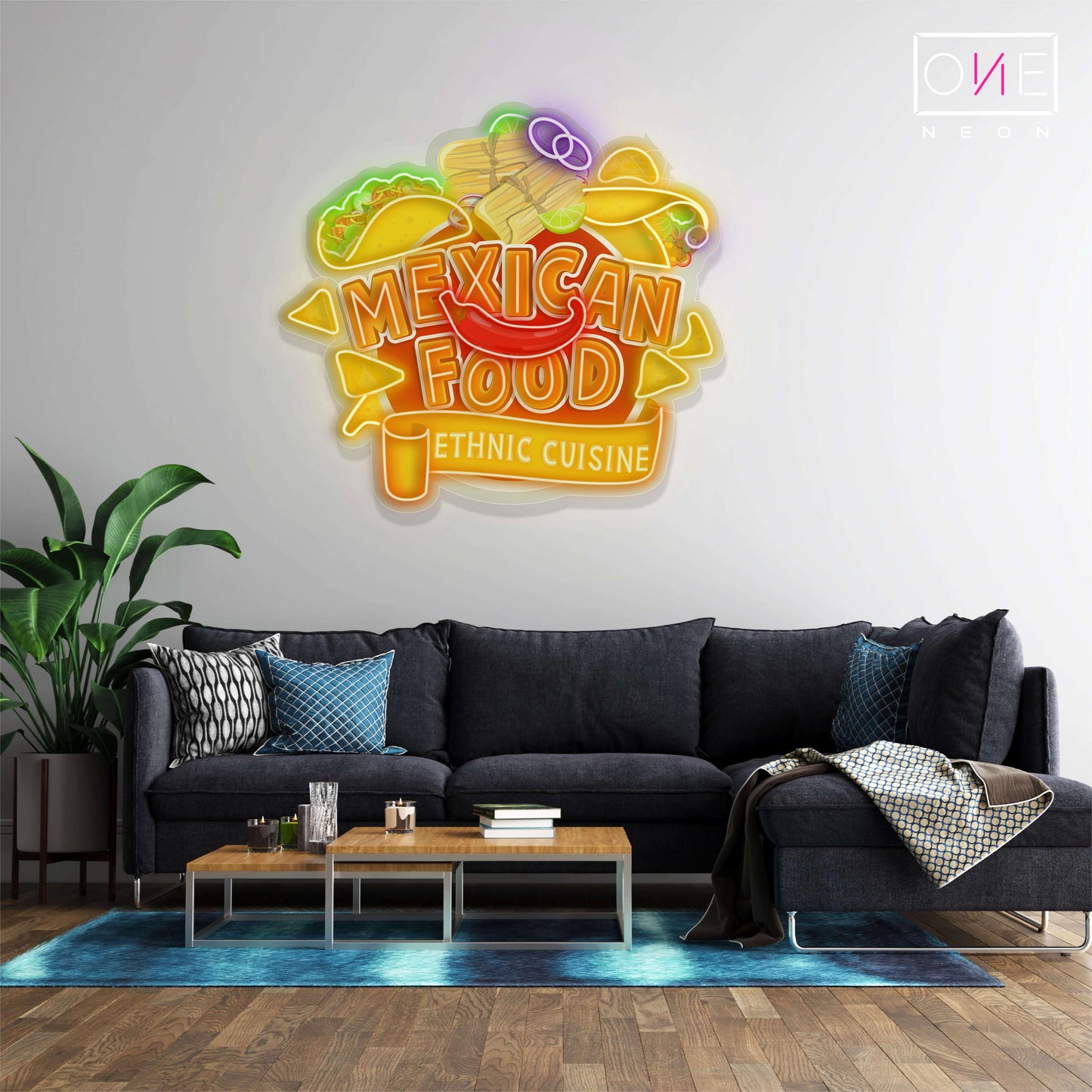 Mexican Food Artwork Led Neon Sign