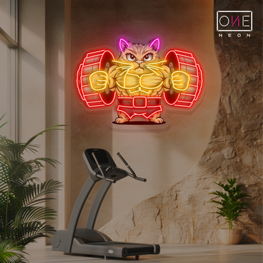 Feline Power Artwork Led Neon Sign