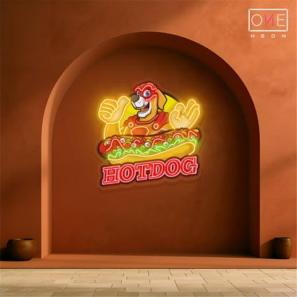 Hot Dog Artwork Led Neon Sign