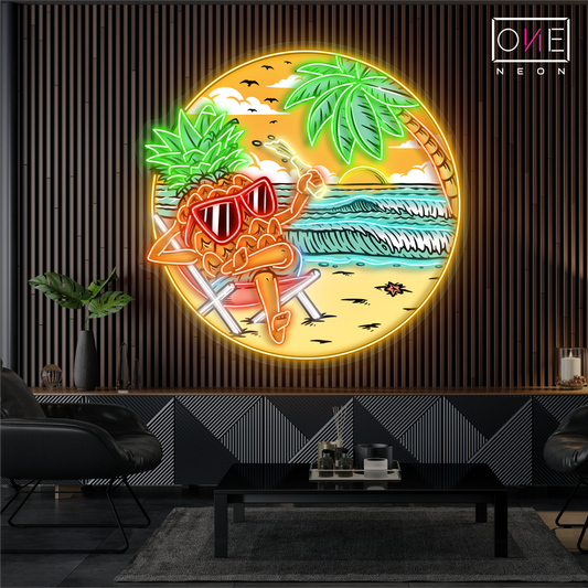 Pineapple Paradise Artwork Led Neon Sign