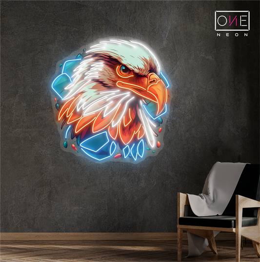 Eagle's Gaze Artwork Led Neon Sign