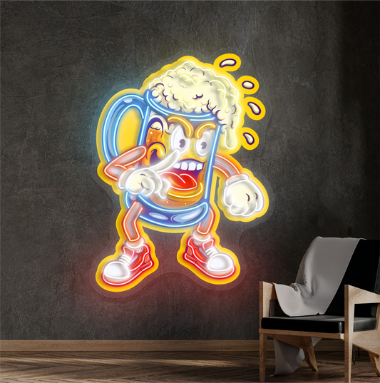 Brew Brawler Artwork Led Neon Sign